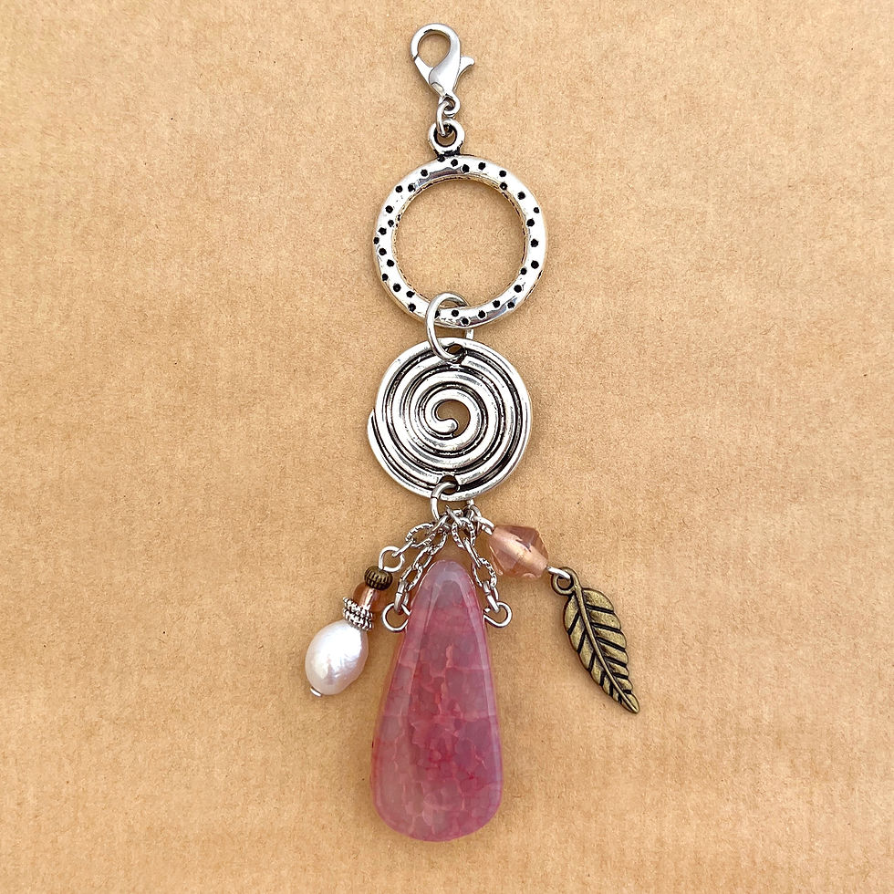 Thumbnail: Pink Agate Swirl pendant