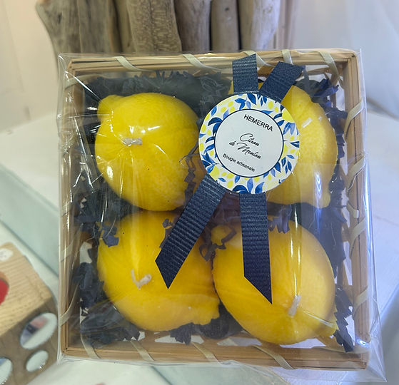 Panier de citrons de Menton, bougie