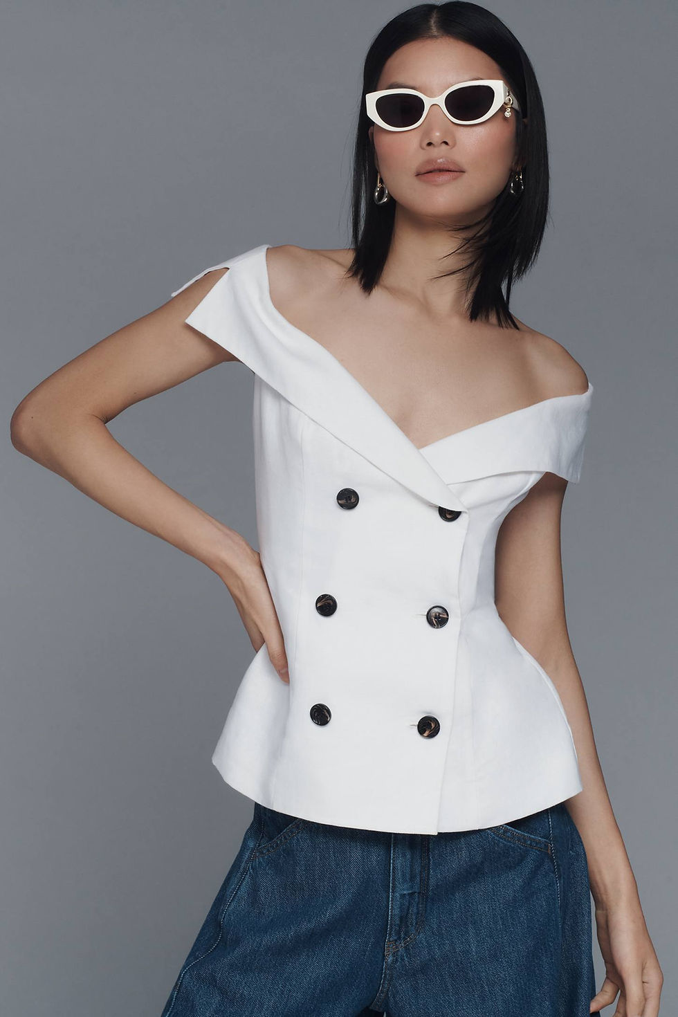 Bardot Eliora Button-Front Blouse