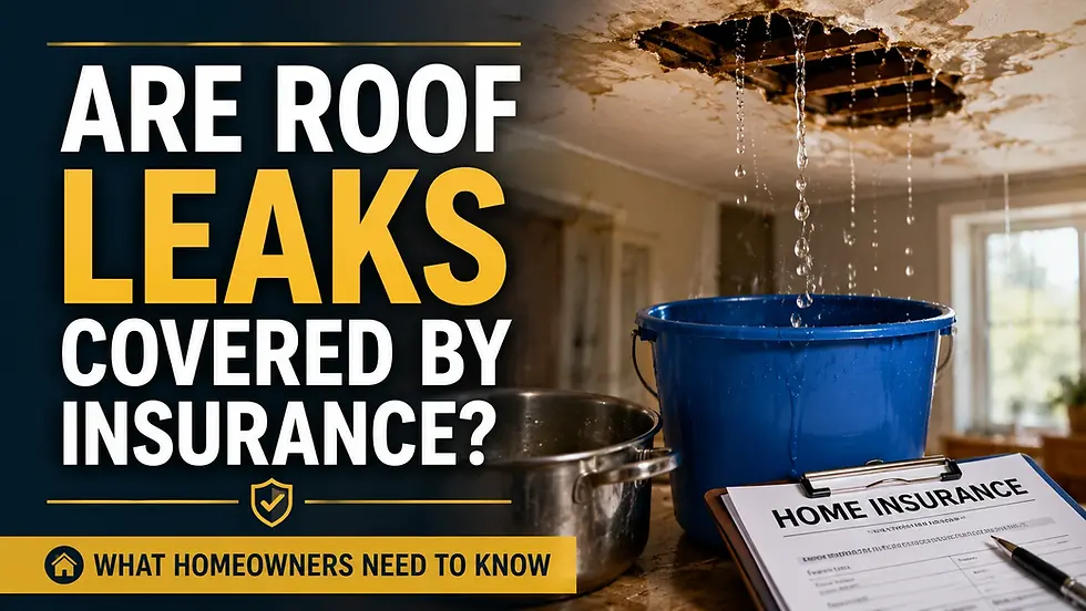 Are Roof Leaks Covered by Insurance