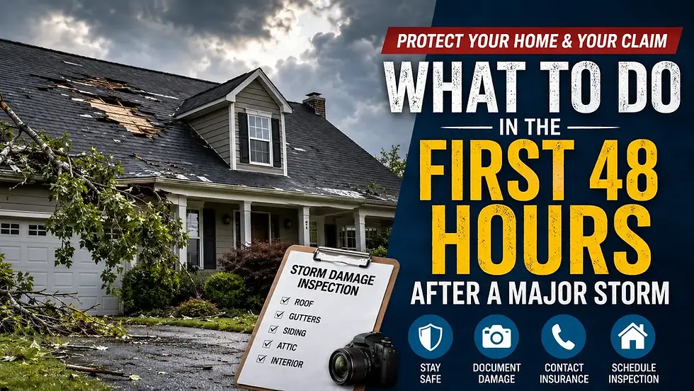 What to Do in the First 48 Hours After a Major Storm