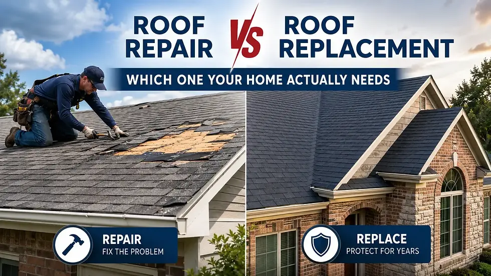 Roof Repair vs Roof Replacement