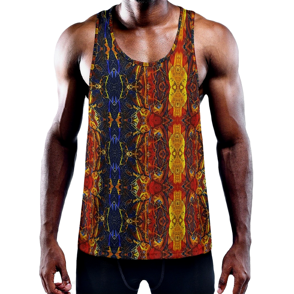 Maha Kali Fire & Ice Slim Y-Back Muscle Tank Top