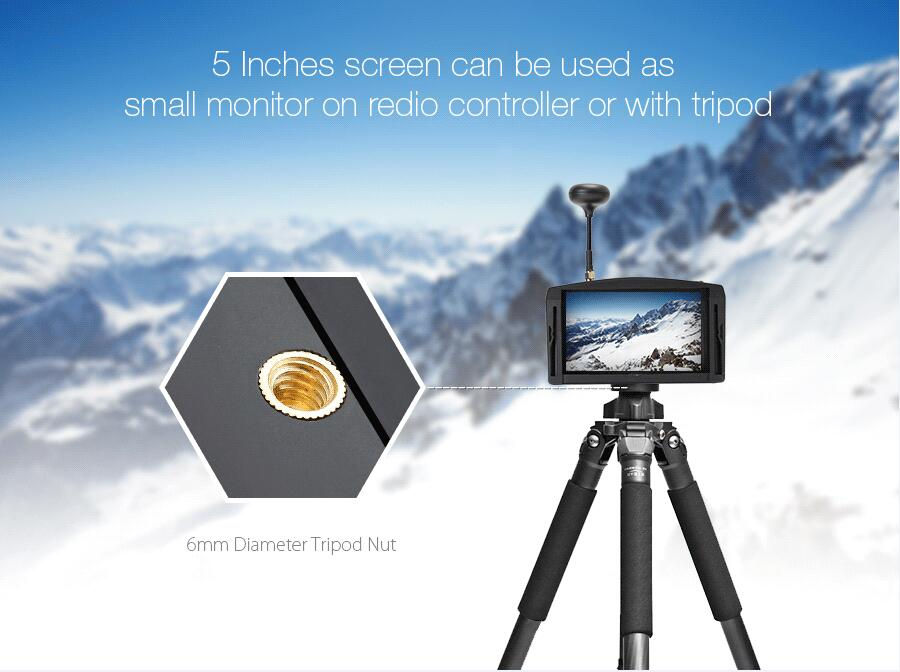 Miniatyrbild: Eachine EV800 5 Inches 800x480 FPV Video Goggles 5.8G 40CH Raceband Auto-Searchi