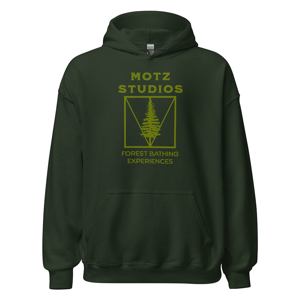 Motz Studios Unisex Hygge Hoodie - Forest and Cloud