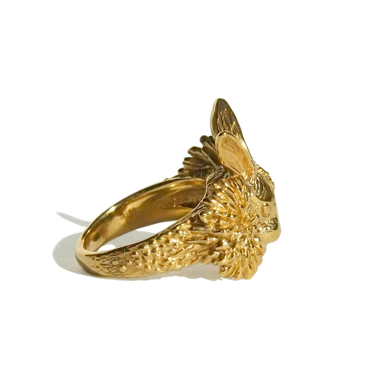 BUNNY CACHE-CACHE ring -gold-