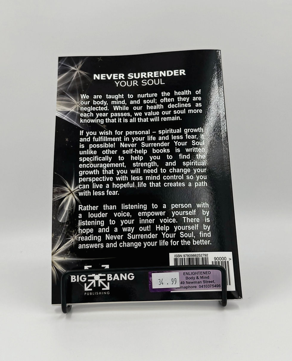 Never Surrender Your Soul Book Brian Michael Good back