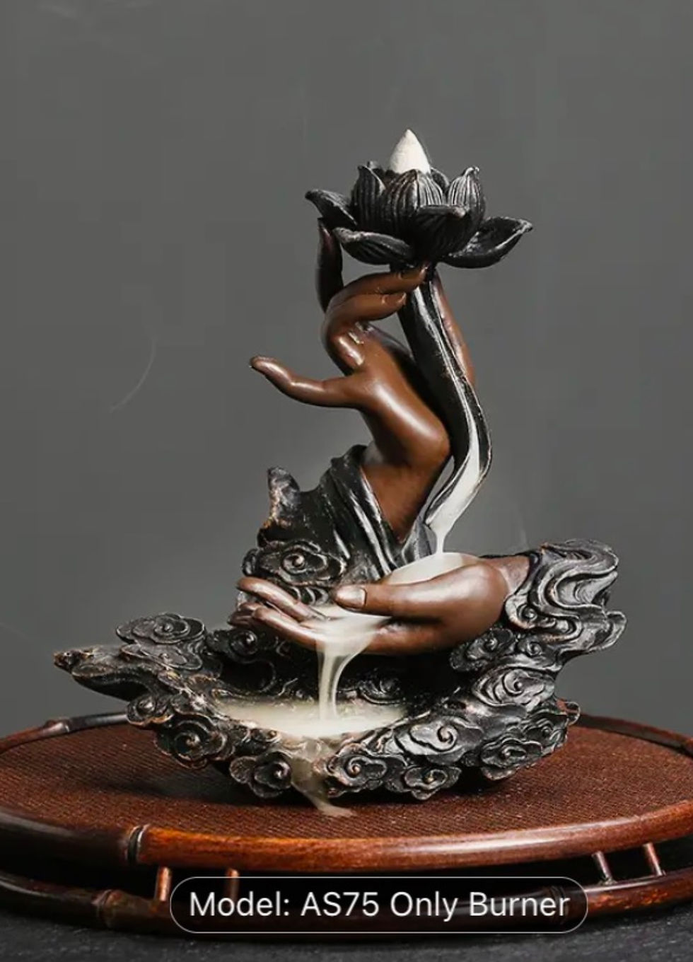 Brown Zen Hands Backflow Burner
