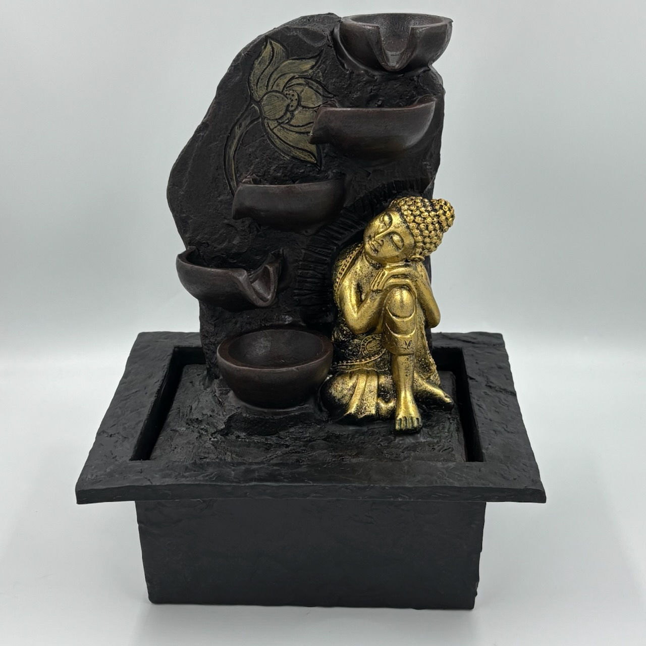 Resting Buddha Tabletop Water Fountain
