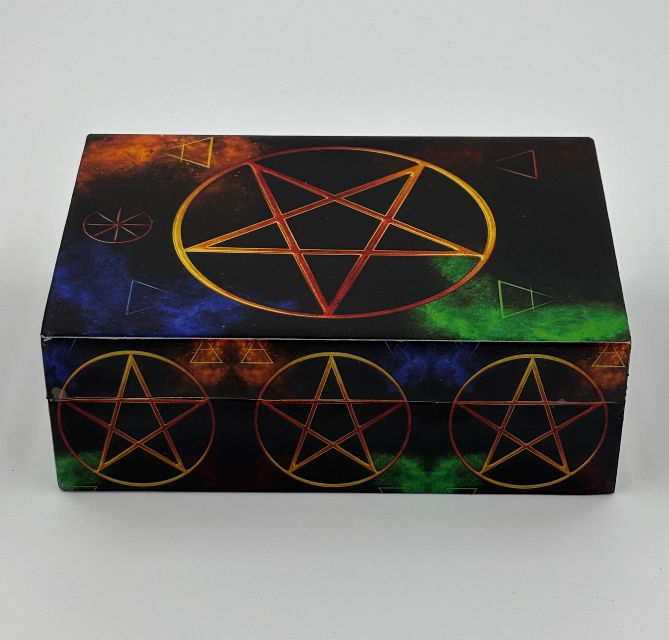 Coloured Pentagram Trinket Box
