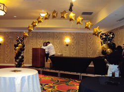 Columns with Foil SOP Arch