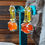 Thumbnail: Deep Yellow Glass Rock with Orange Agate in Silver925