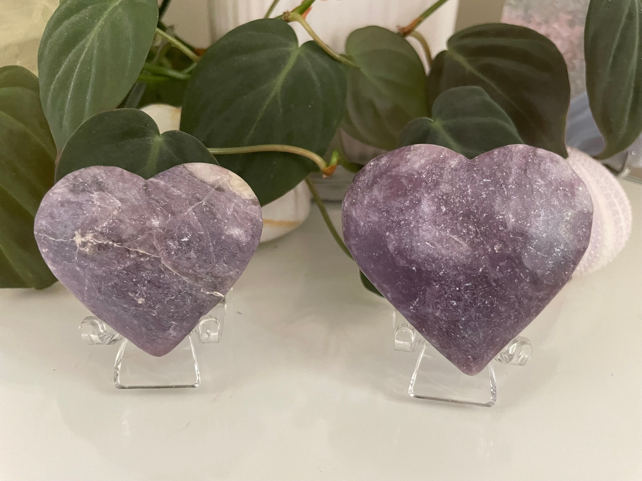Lepidolite Heart
