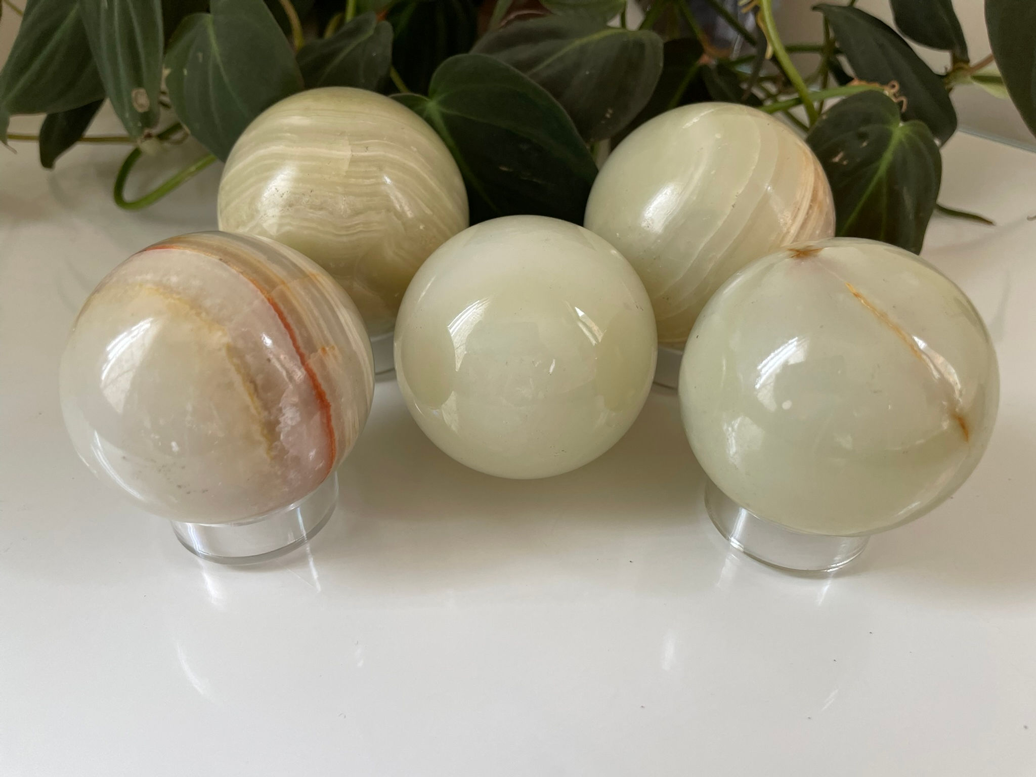 Pistachio Calcite Sphere