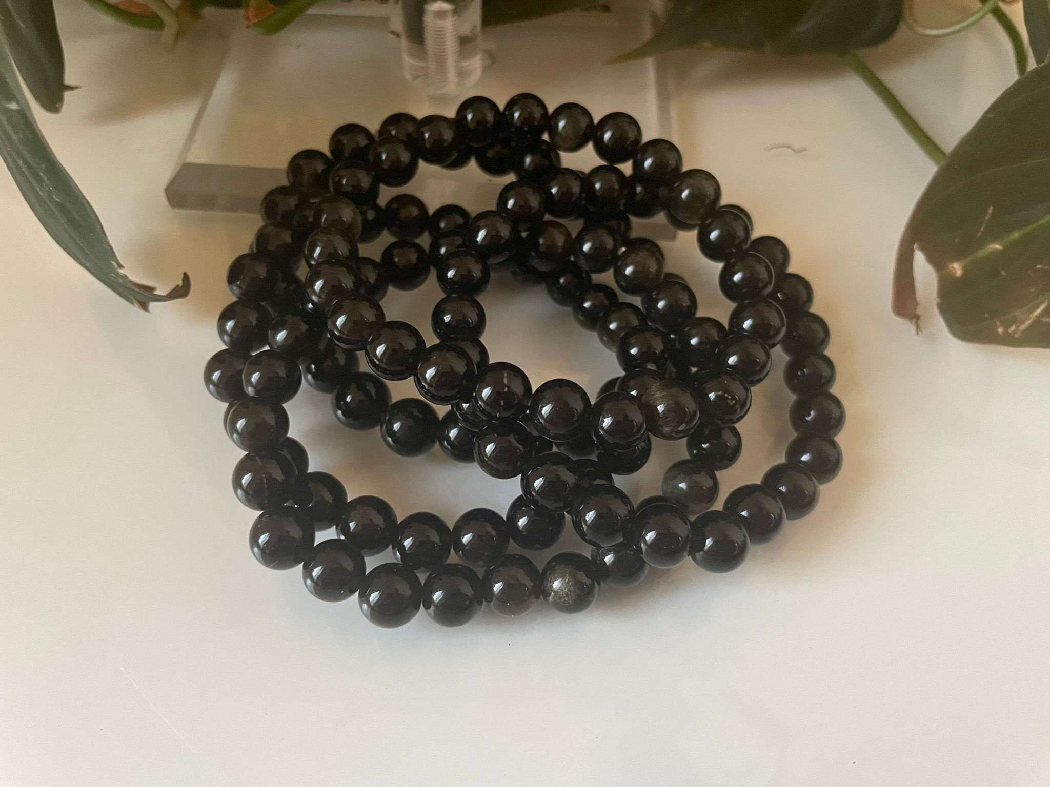 Gold Sheen Obsidian Bracelet