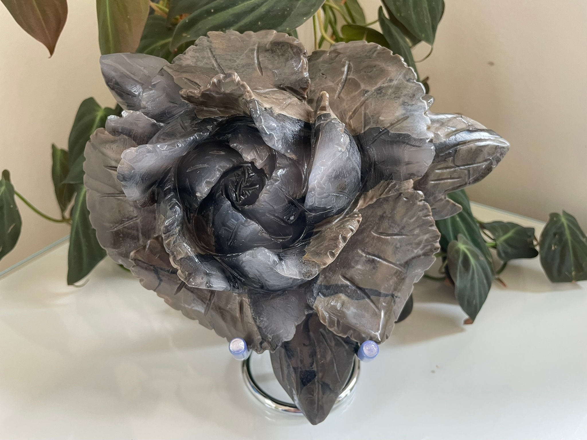 Volcanic Agate Flower