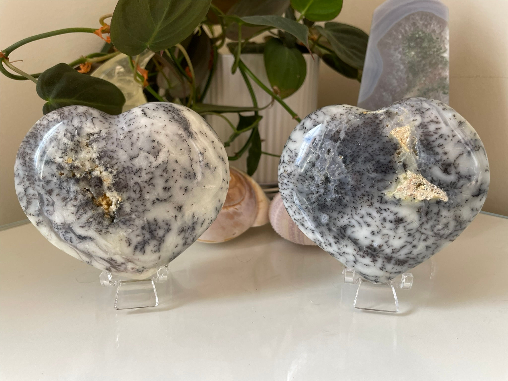 Dendritic Agate Heart