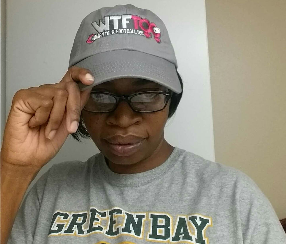 Thumbnail: "WTF Too: Women Talk Football Too" Gray/Grey Adjustable Ball Cap
