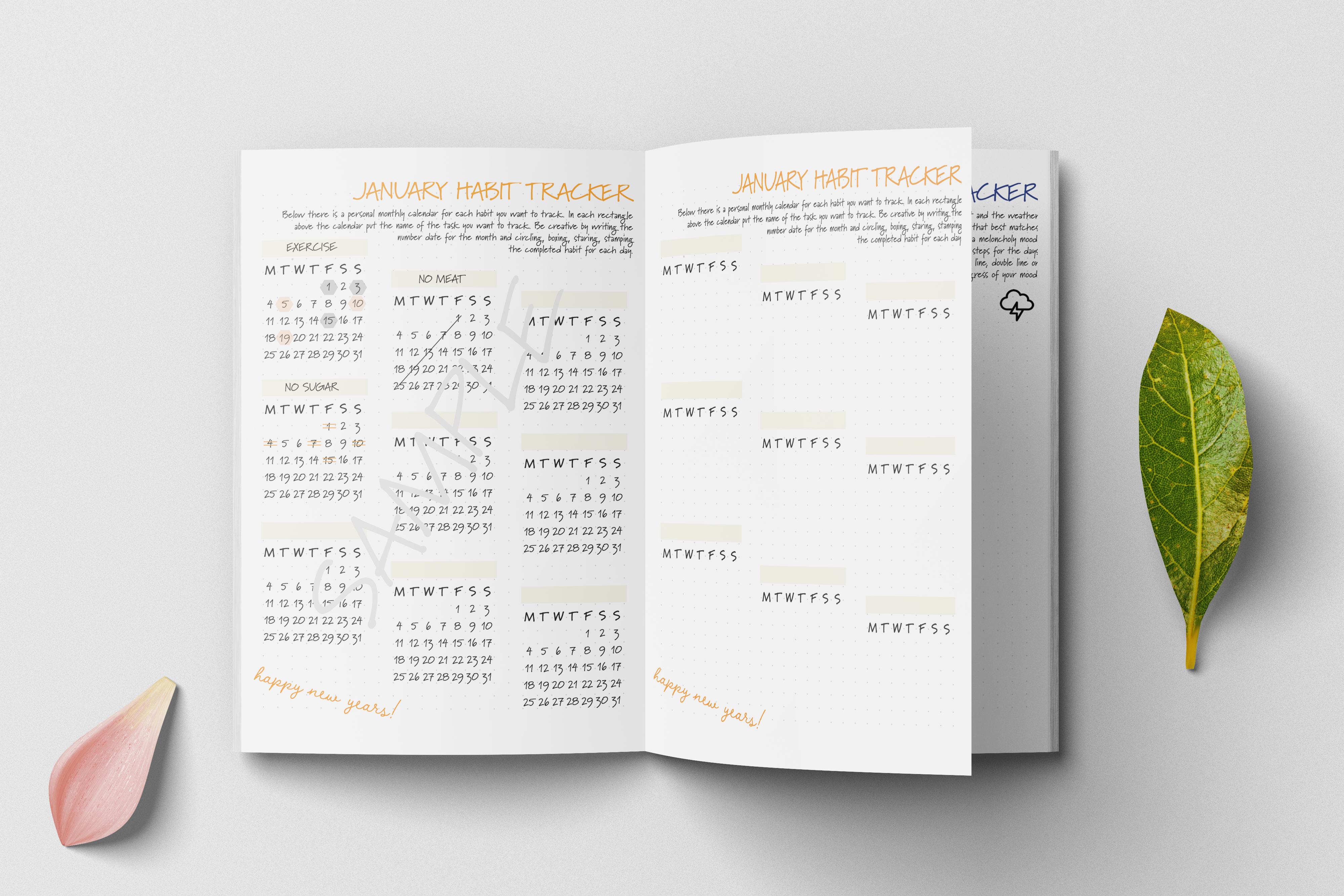 Undated Yearly Habit Tracker