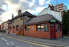 Facade at the Trafalgar, independent pub in Wimbledon, South West London