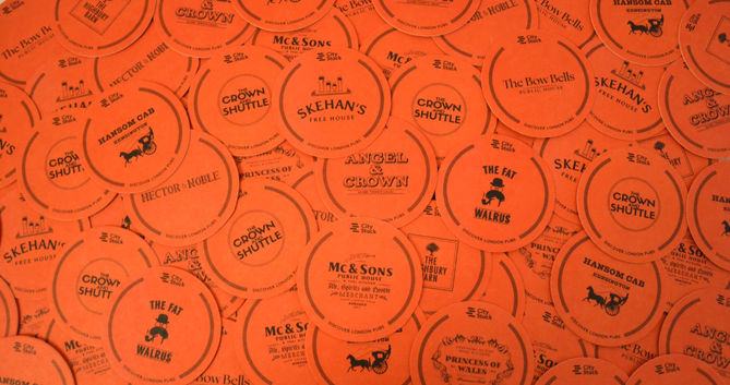 Hundreds of CityStack coasters