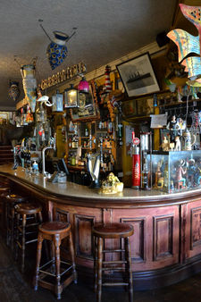 Bar with stools at the Prince of Greenwich, independent Greenwich pub in London.