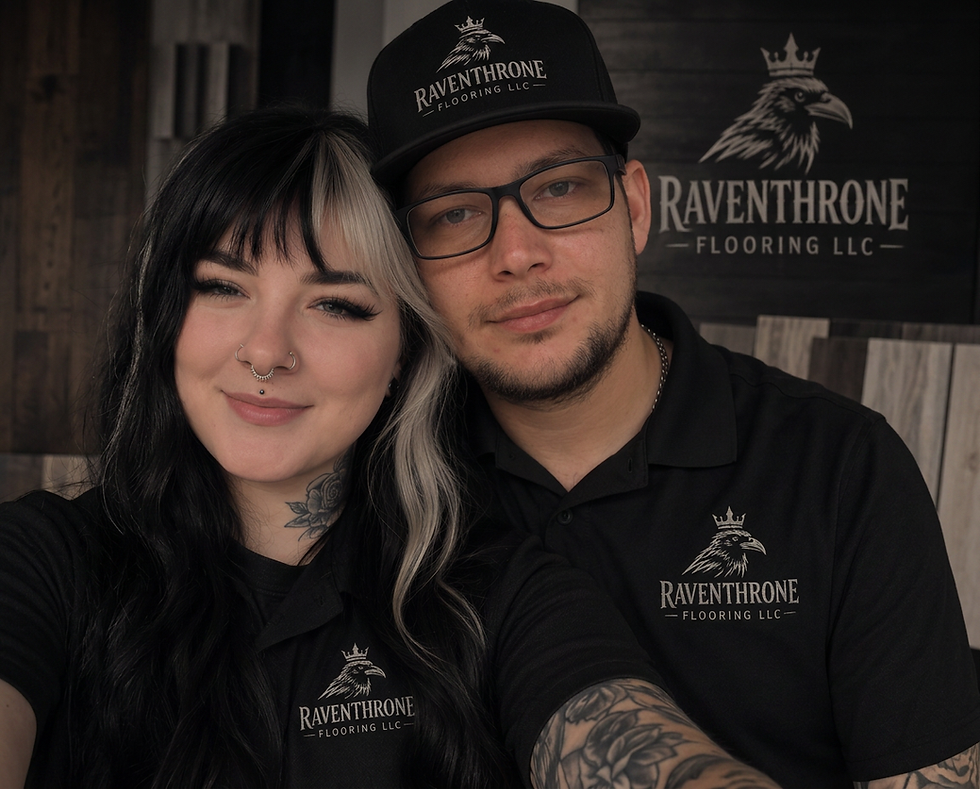 Family photo of the RavenThorne Flooring LLC owners standing together