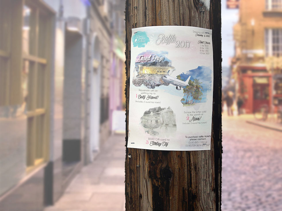 Flyer for BYDRH Raffle