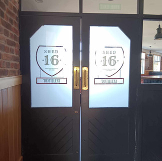 Shed 16 entrance doors