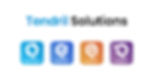 Tendril Solutions logo with four app icons: connect (cyan), enrich (blue), hubMX (orange), coach (purple) on a white background.