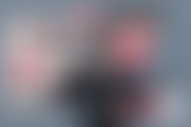 Man wearing headphones, focused. Text: "Fix Your B2B Pipeline" with graph, funnel illustration. Background is blue and pink with a checkmark.