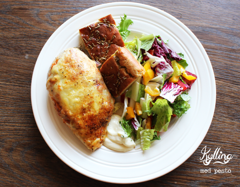 Kyllingfilé med pesto