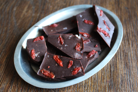 Sjokolade med havsalt & gojibær