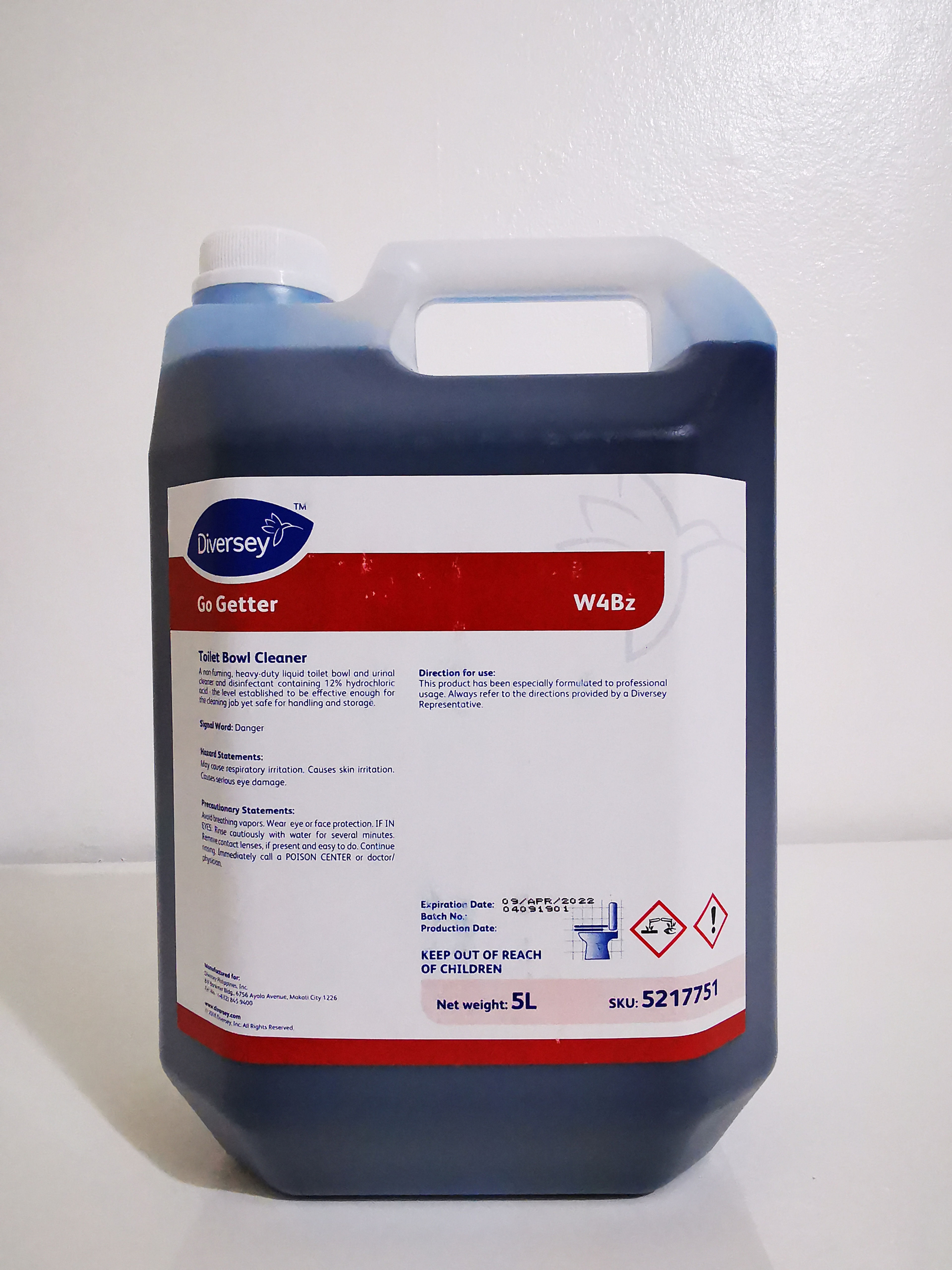 Go Getter (Bacterial toilet bowl & Urinal Cleaner) Diversey