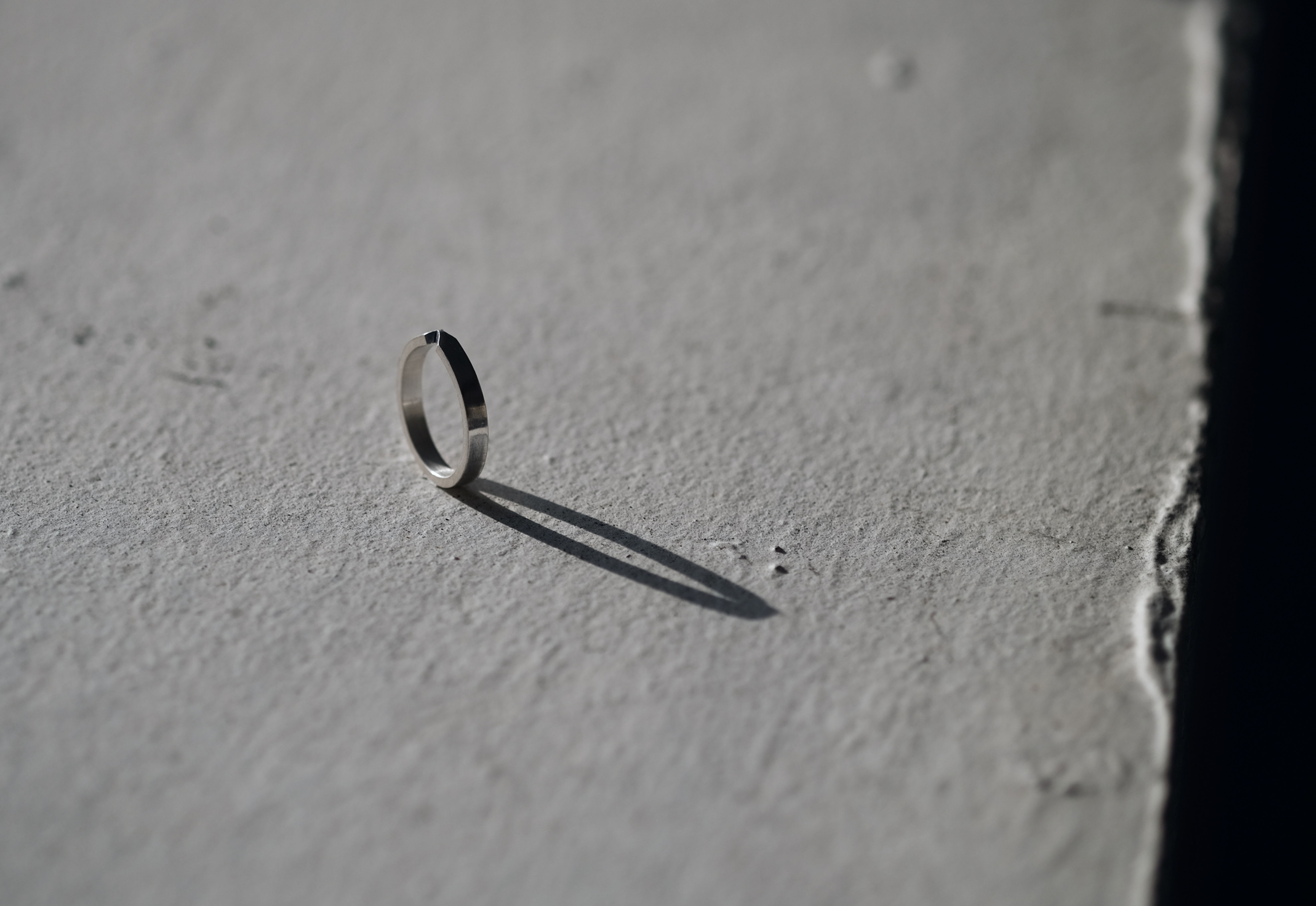 純銀水滴形戒指