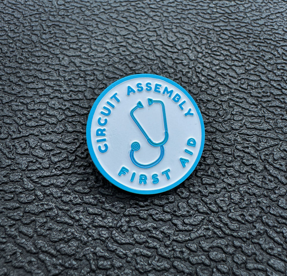 8- Circuit Assembly First Aid Lapel Pins | JWSTUFFORG