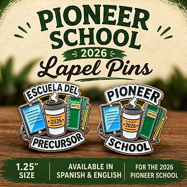 Pioneer School 2026 Lapel Pin for Jehovah's Witneses