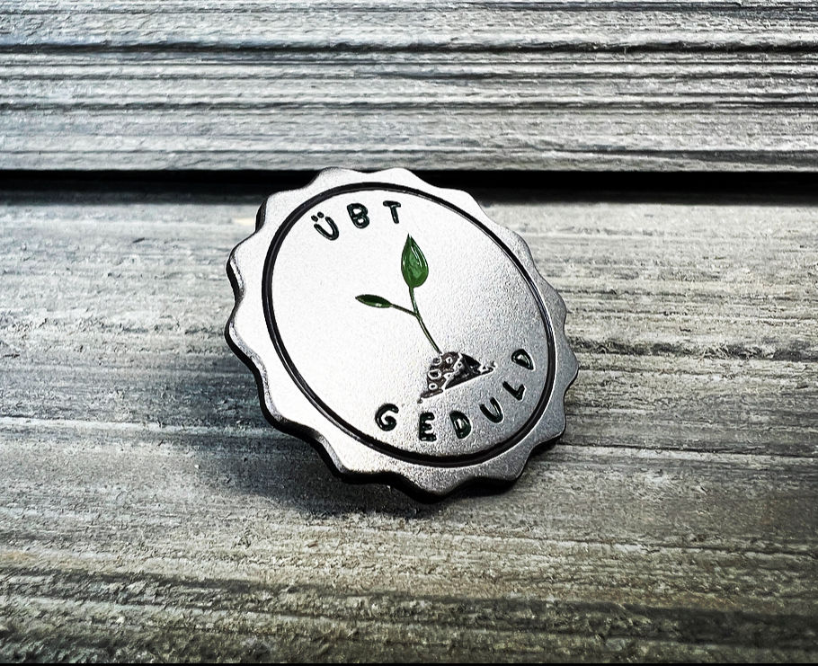 Thumbnail: 2 Count "Exercise Patience" Plant Lapel Pins