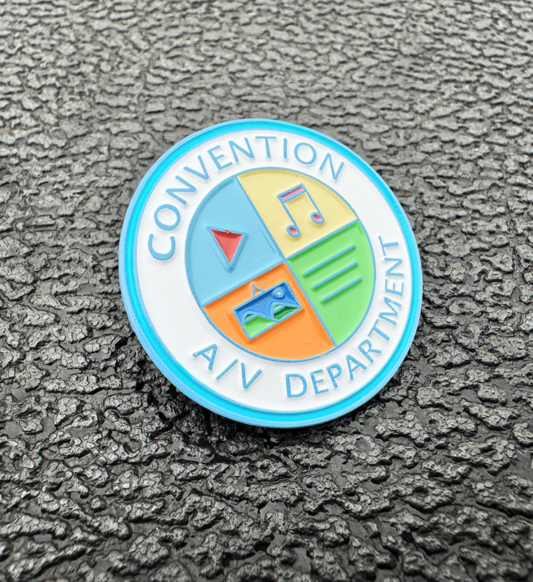 2-  Convention A/V Department Lapel Pins