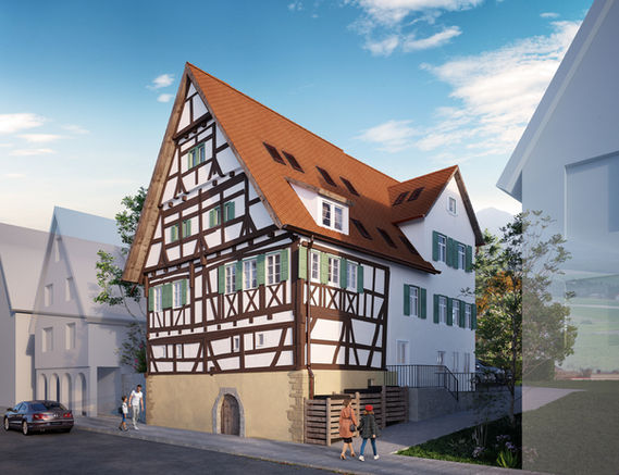 Visualisierung Ackerbürgerhaus, Reutlingen-Gönningen