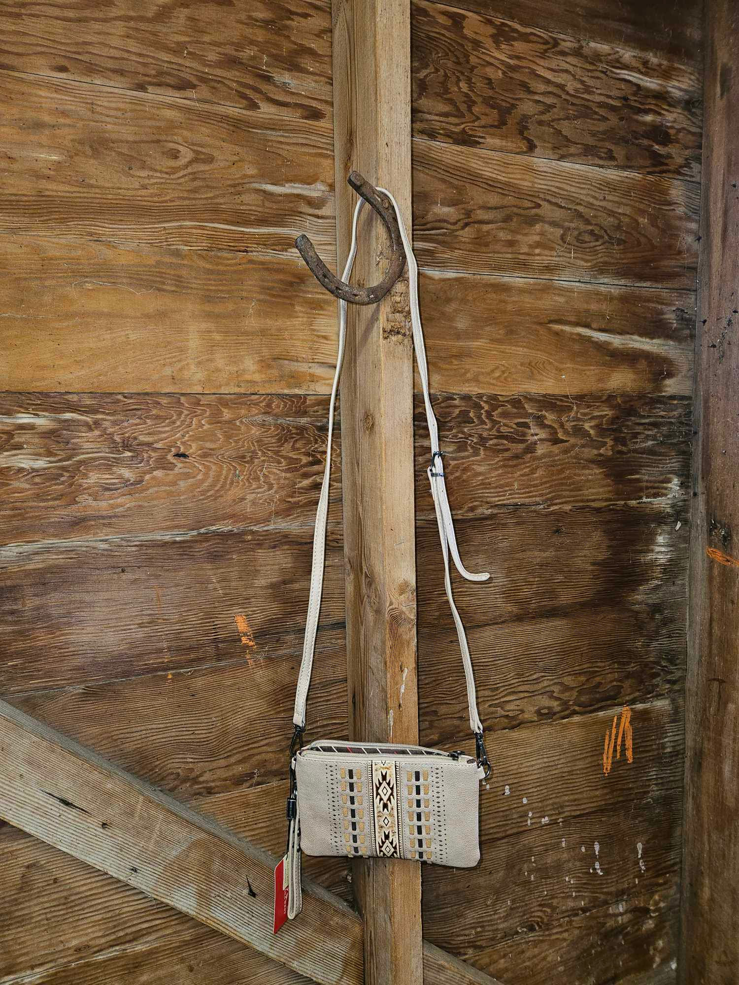 MW Tan Aztec Clutch/Crossbody