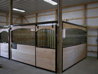 Arched Wood Stalls