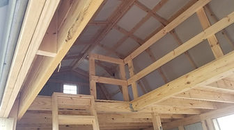 Two Stall Hay Lofted Horse Barn