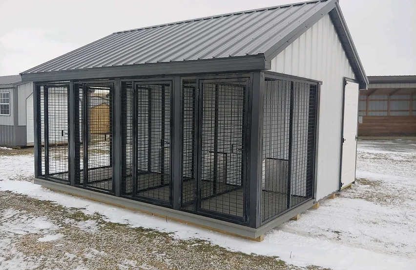 American 12 x 16 Four Run Dog Kennel