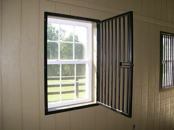 Swing Out Steel Grill Window Guard