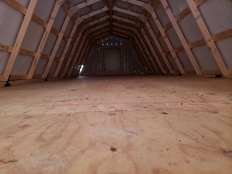 Two Stall Hay Lofted Horse Barn