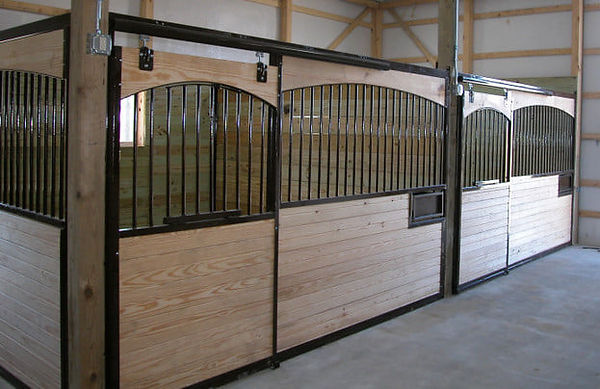 Arched Wood Stalls