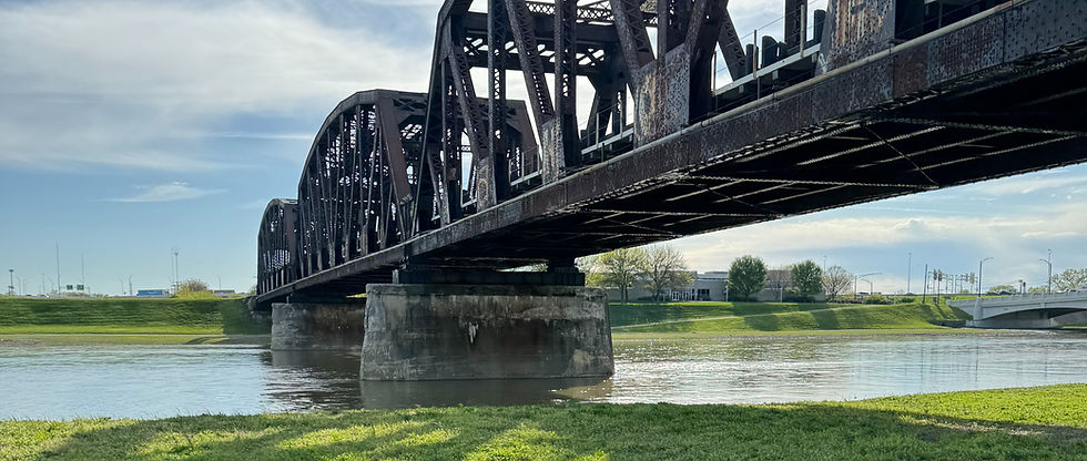 Railroad Bridge in Dayton, Ohio