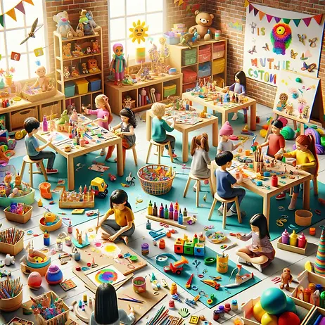 DALL·E 2024-02-14 10.17.06 - Create an image that showcases a Kids Art and Hand Crafting c