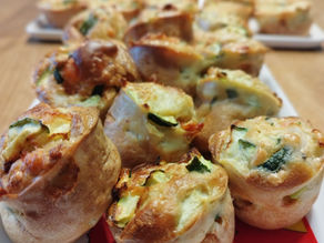 Muffins de courgette au saumon